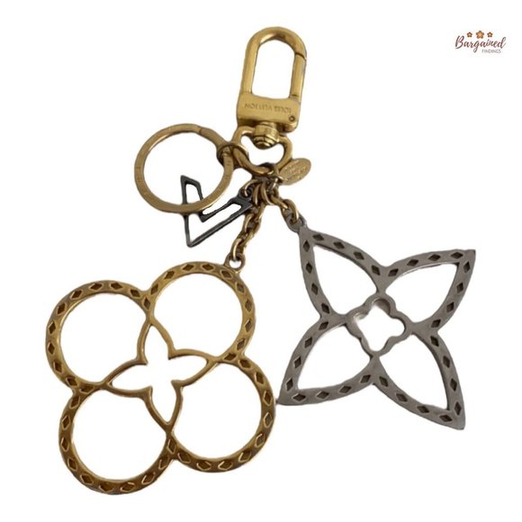 Authentic LOUIS VUITTON Goldtone Neo Tapage Key Holder And Bag Charm - EA0176 - Picture 11 of 14